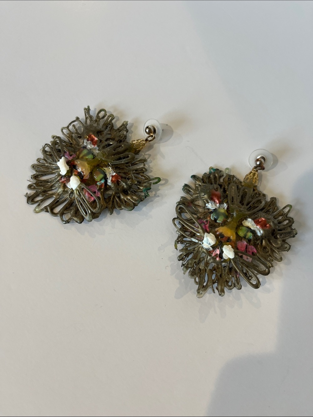 Handmade Lightweight Lion Dangle Earrings